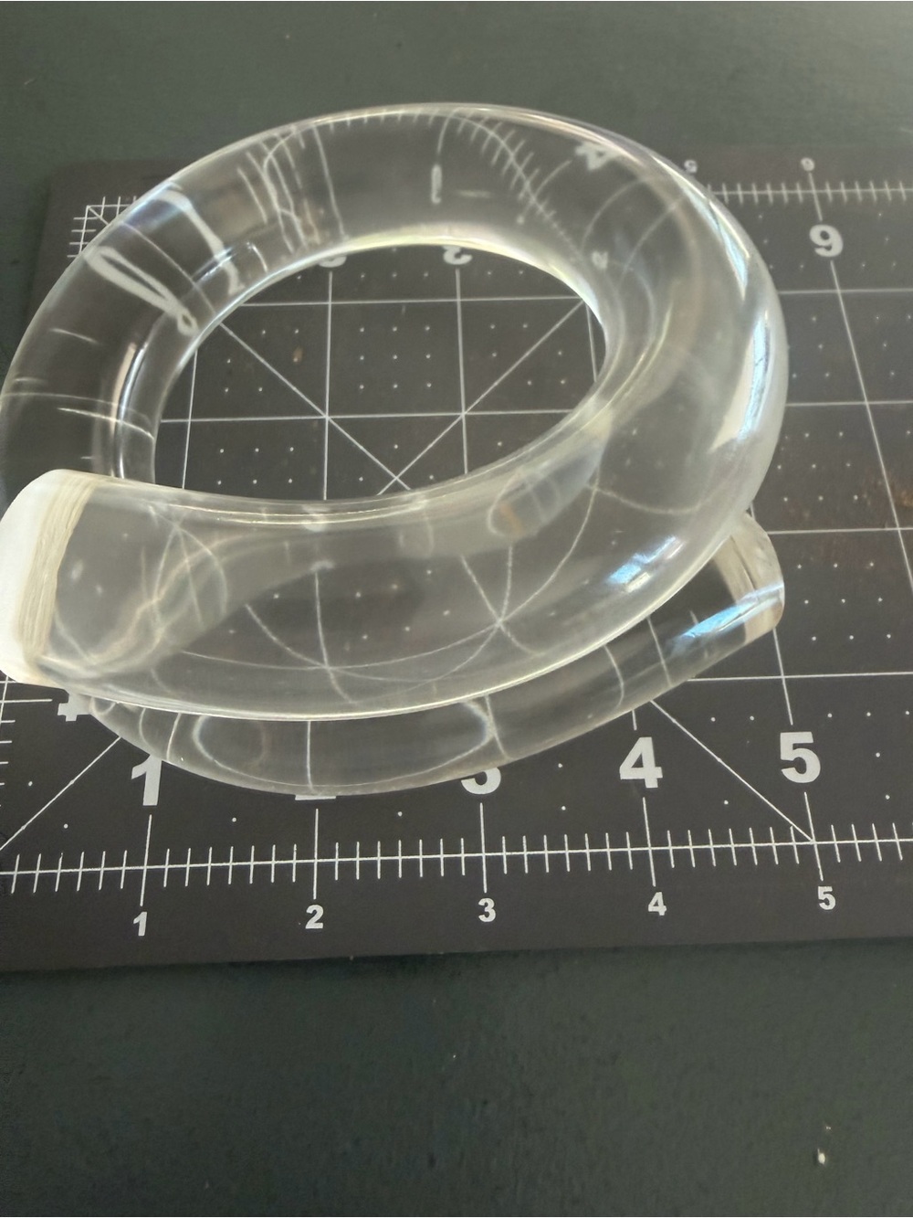 Transparent Spiral Acrylic Bracelet - Minimal Women’s Jewelry - Picture 5 of 8